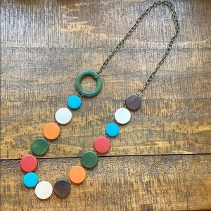 Handmade Long Wooden Necklace